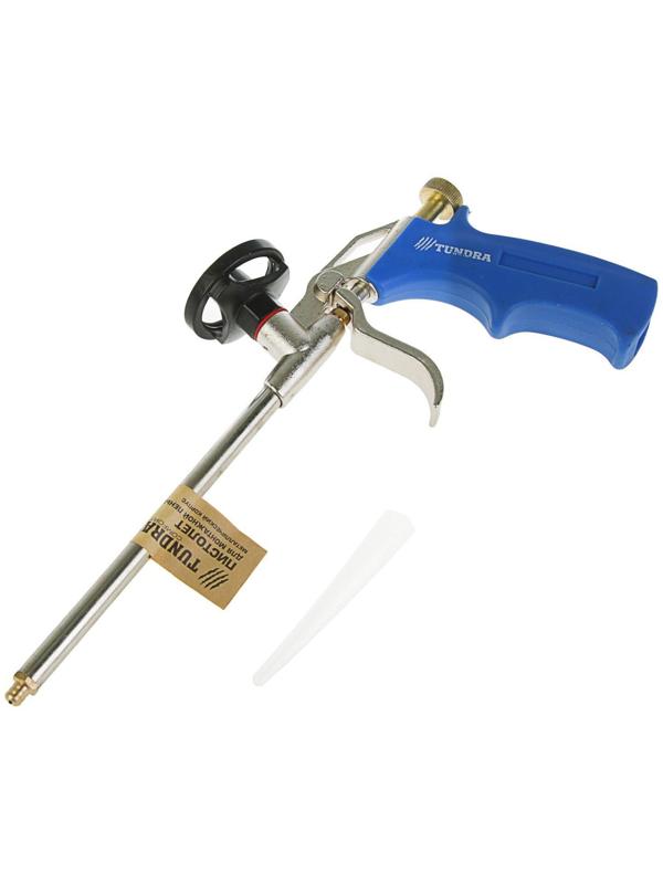 Пистолет для монтажной пены ТУНДРА, металлический корпус