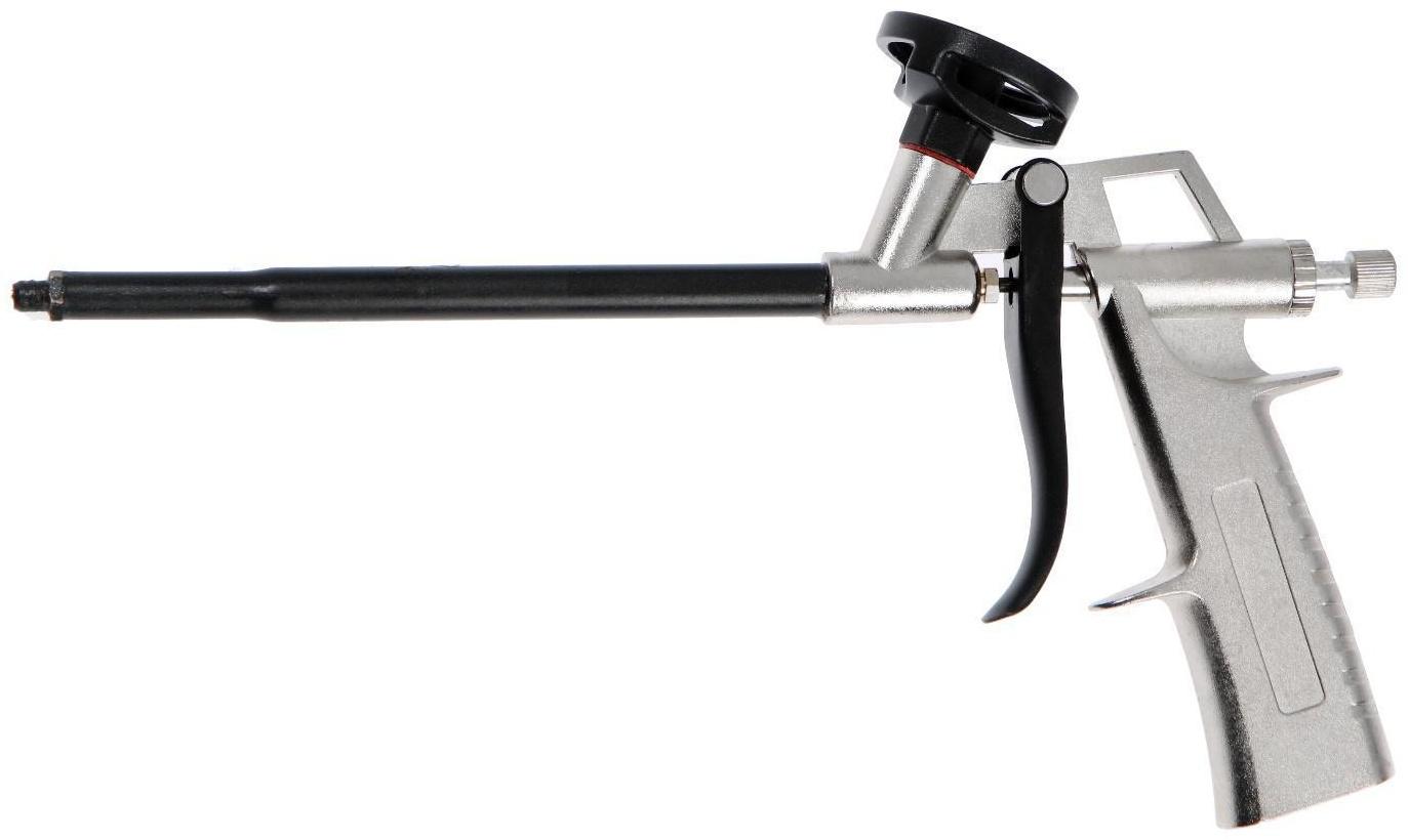 Пистолет для монтажной пены ТУНДРА цельнометаллический корпус