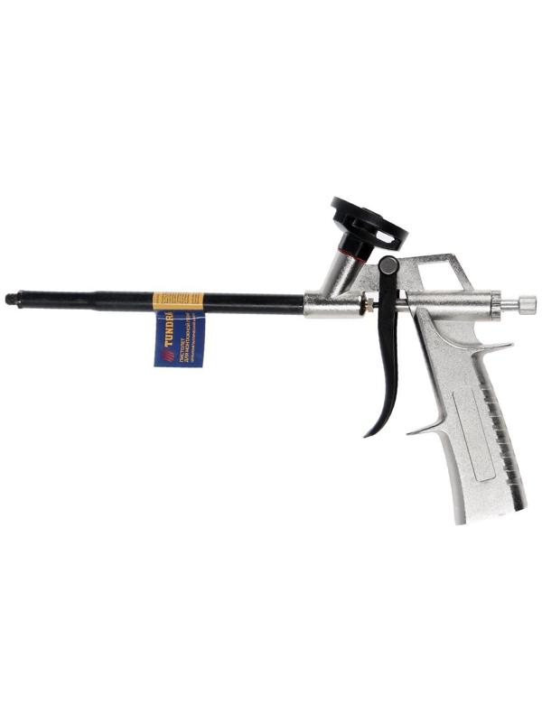 Пистолет для монтажной пены ТУНДРА цельнометаллический корпус