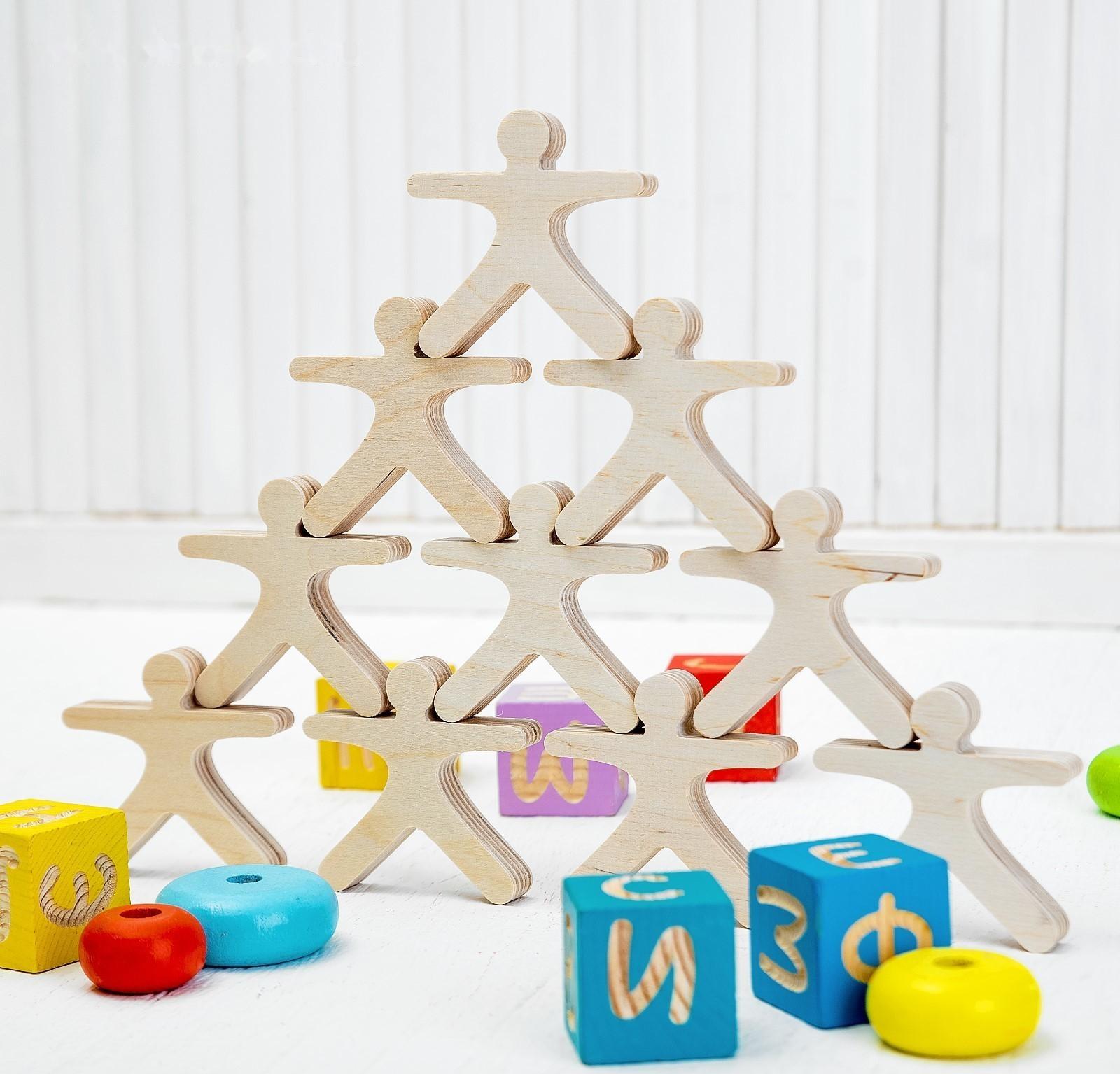 Развивающая игрушка Балансир «Физкультурники», 10 элементов