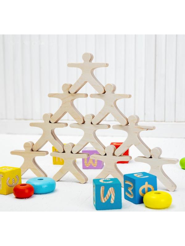 Развивающая игрушка Балансир «Физкультурники», 10 элементов