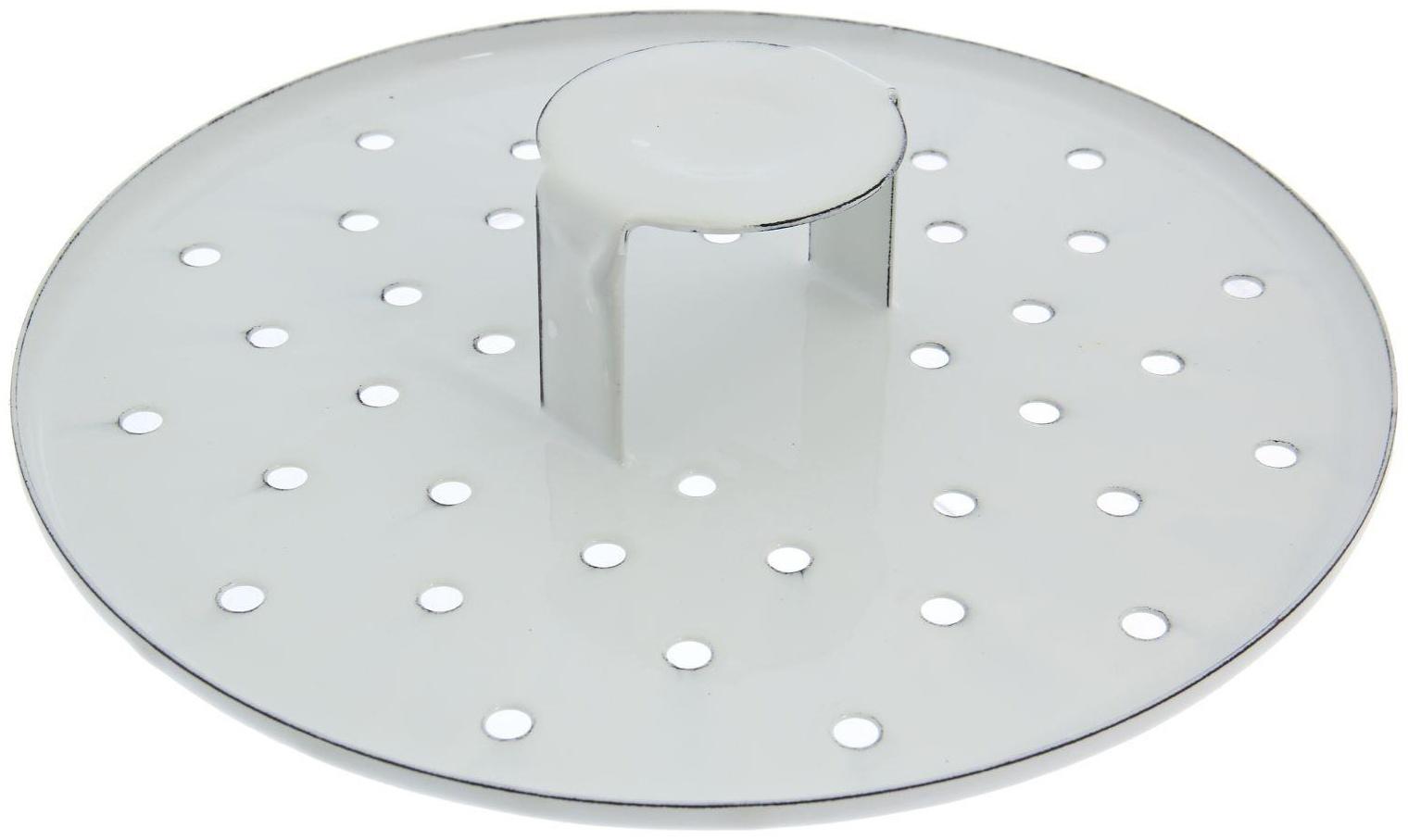 Позница-мантоварка, 12 л, 4 вставки, пластмассовая ручка, цвет белый, деколь МИКС