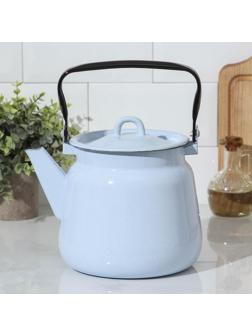 Чайник, 3,5 л, индукция, цвет серо-голубой