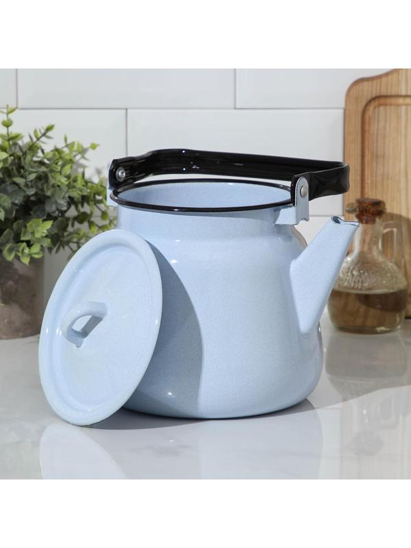 Чайник, 3,5 л, индукция, цвет серо-голубой