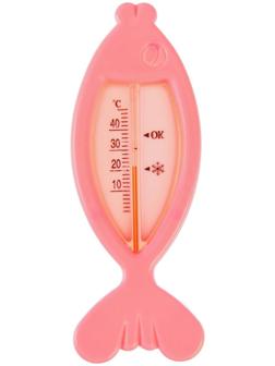 Термометр для ванной «Рыбка», цвет розовый
