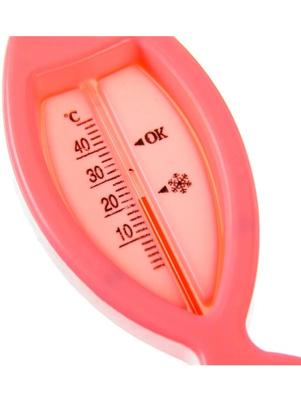 Термометр для ванной «Рыбка», цвет розовый