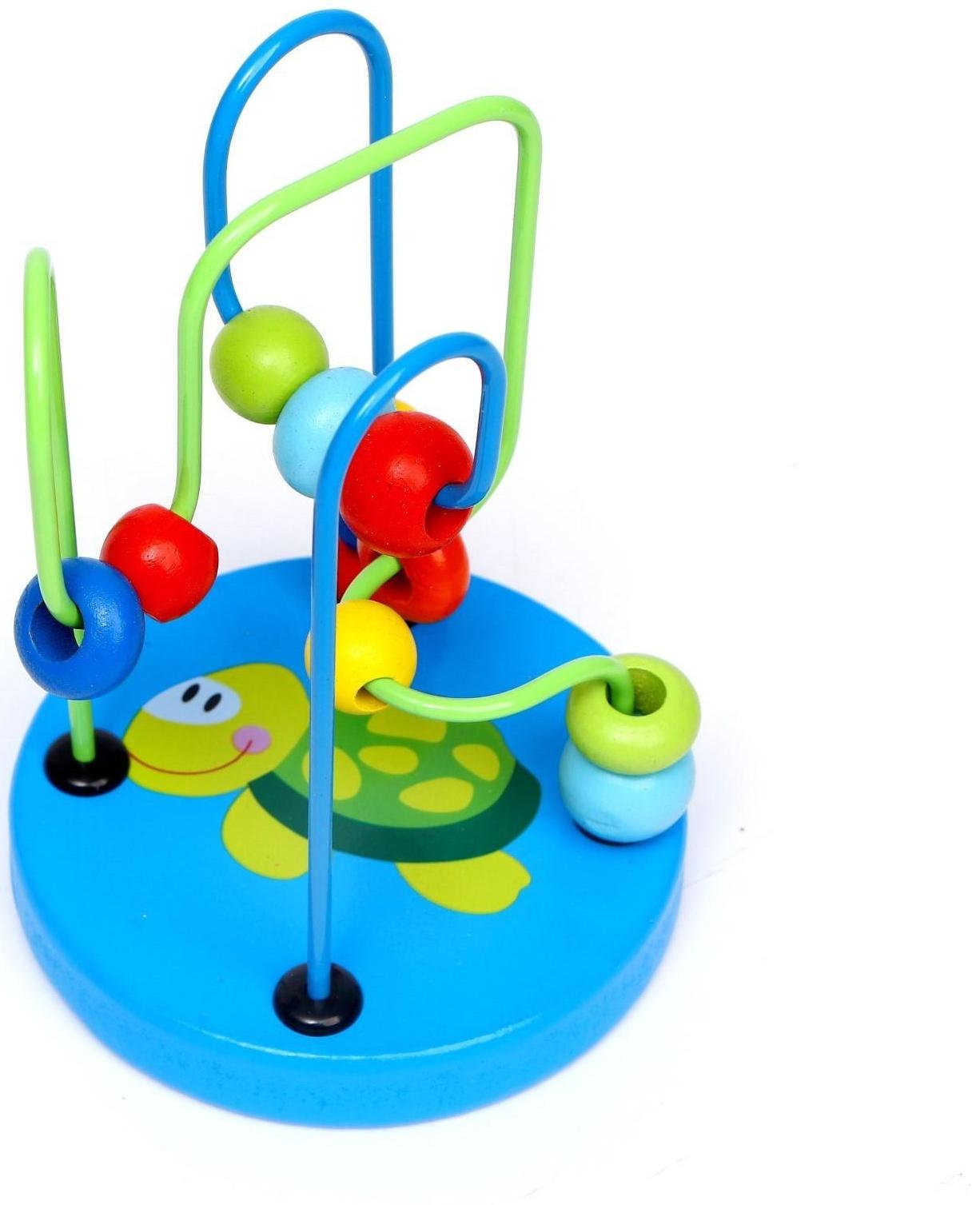 Серпантинка-лабиринт с пластиковыми бусинами «Черепашка»