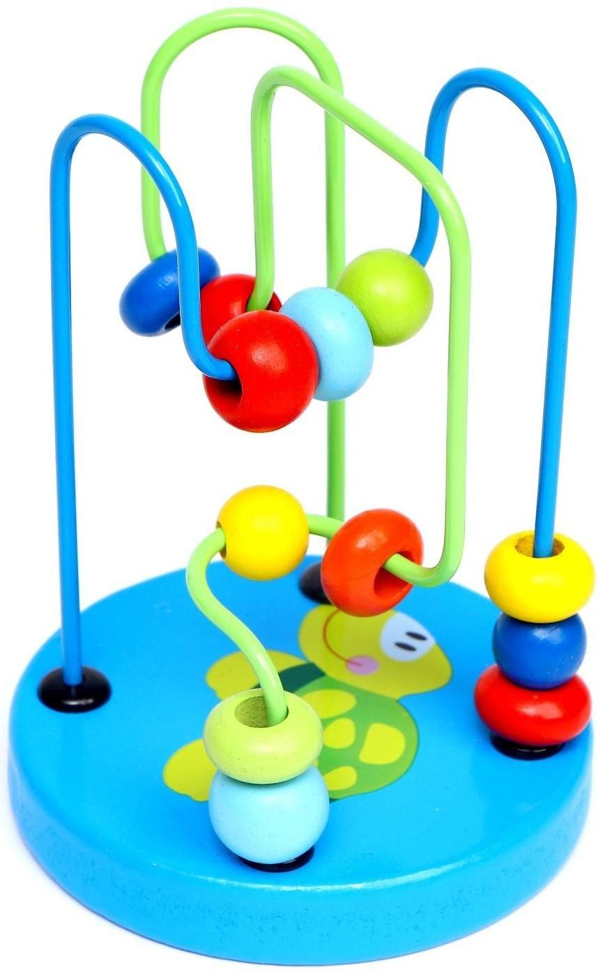 Серпантинка-лабиринт с пластиковыми бусинами «Черепашка»