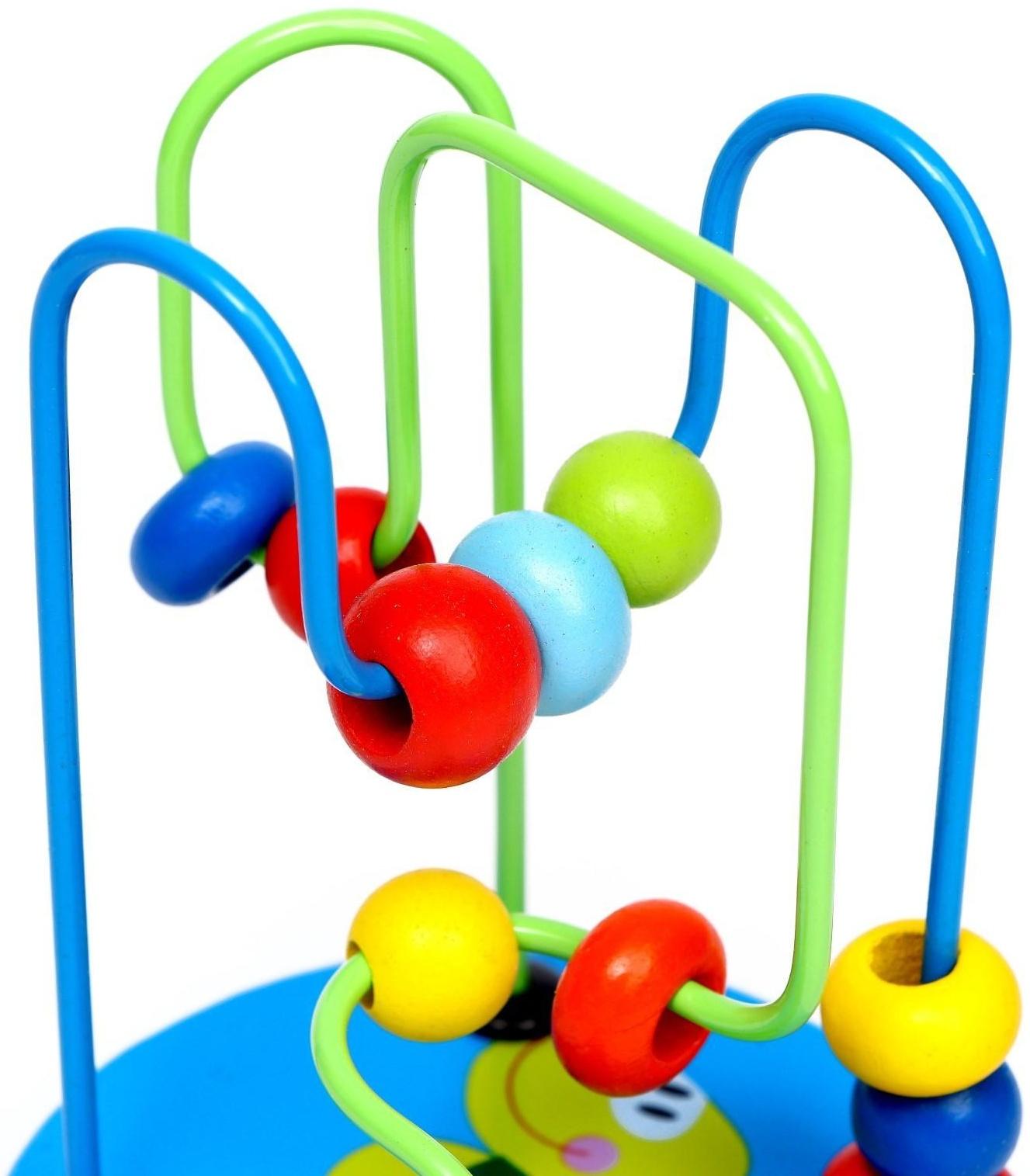 Серпантинка-лабиринт с пластиковыми бусинами «Черепашка»