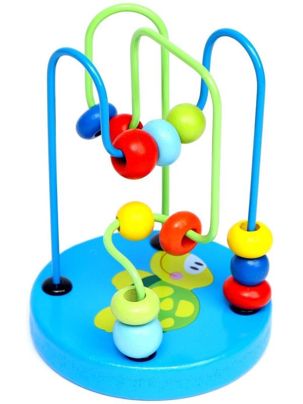 Серпантинка-лабиринт с пластиковыми бусинами «Черепашка»