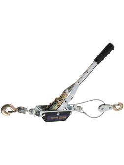 Лебедка рычажная ТУНДРА, двойное храповое колесо, тяга 1.5 т (подъем 0.6 т), трос 2 метра