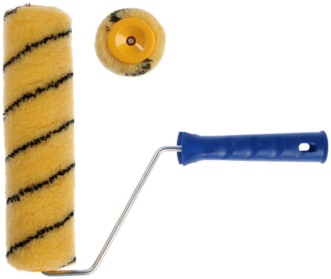 Валик ТУНДРА, полиакрил, 240 мм, рукоятка d=6 мм, D=42 мм, ворс 11 мм