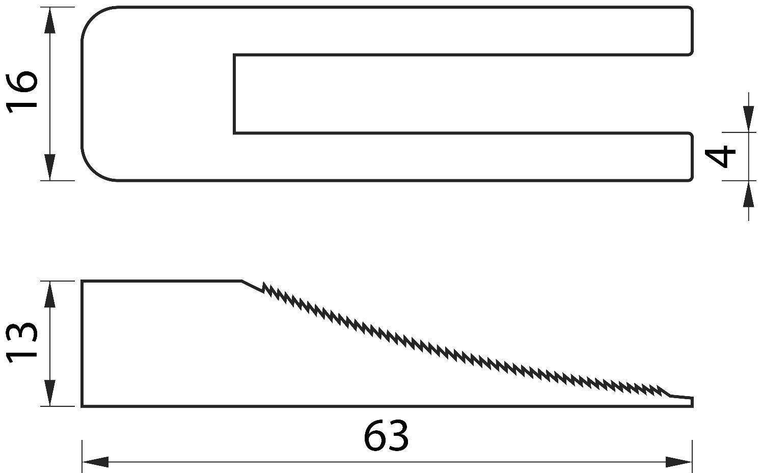 Комплект Зажим + Клин для выравнивания плитки ЛОМ, в упаковке 40/40 шт.