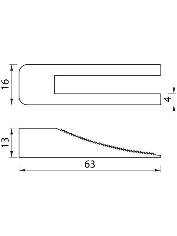 Комплект Зажим + Клин для выравнивания плитки ЛОМ, в упаковке 40/40 шт.
