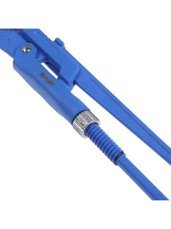 Ключ трубный рычажный ТУНДРА, полукруглый зажим 45°, раскрытие до 30 мм, №0, 1/2