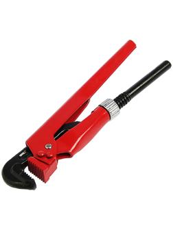 Ключ трубный рычажный ЛОМ, плоский зажим 90°, раскрытие до 20 мм, 1