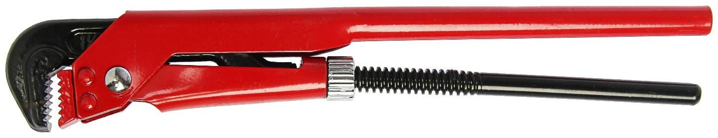 Ключ трубный рычажный ЛОМ, плоский зажим 90°, раскрытие до 35 мм, 1 1/2