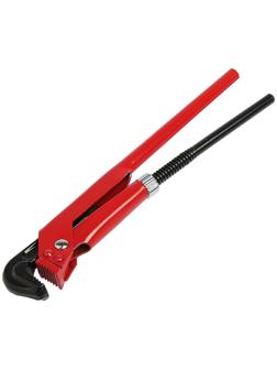 Ключ трубный рычажный ЛОМ, плоский зажим 90°, раскрытие до 35 мм, 1 1/2