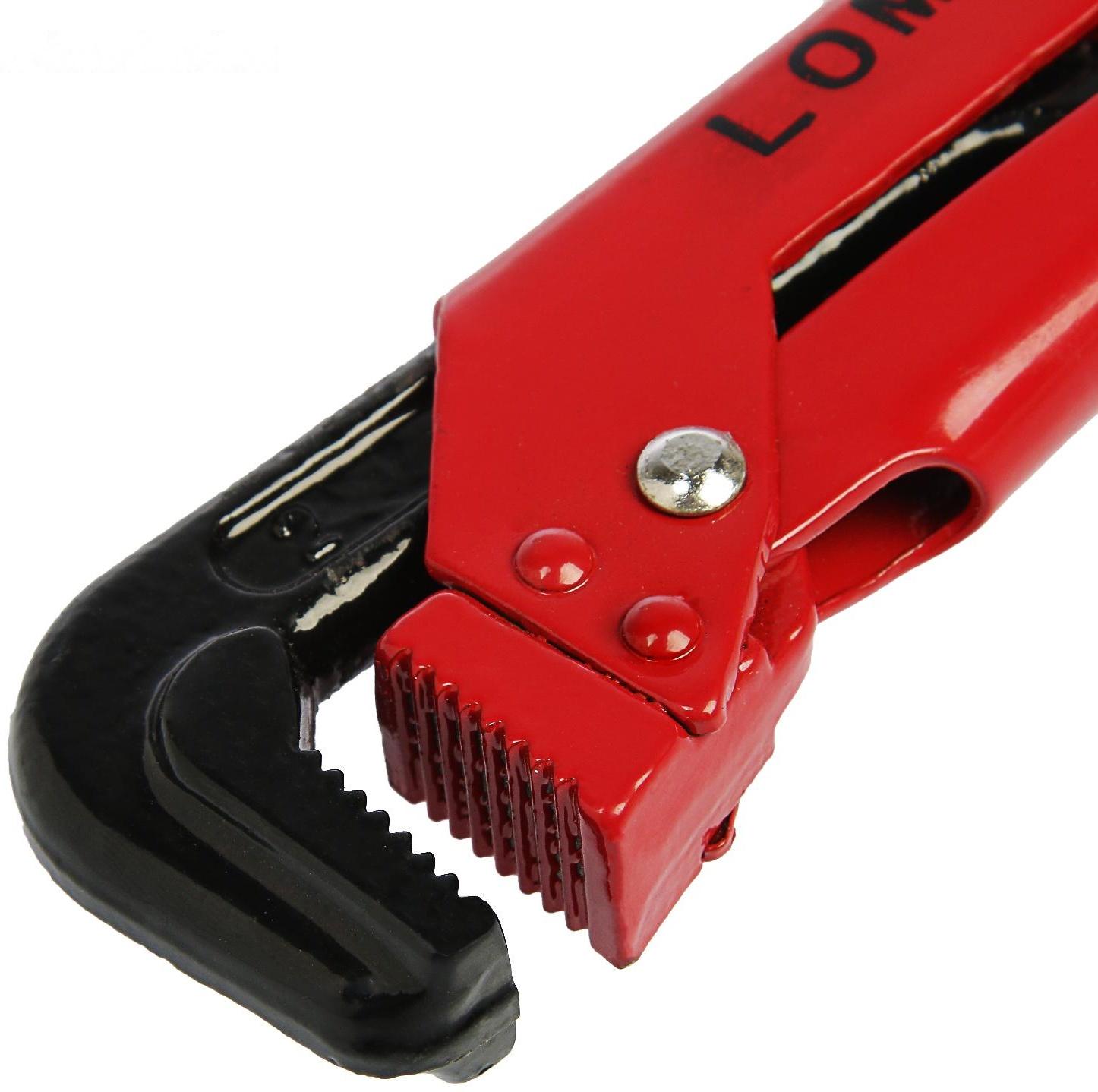 Ключ трубный рычажный ЛОМ, плоский зажим 90°, раскрытие до 40 мм, 2