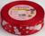 Лента репсовая «Снеговик», 25 мм, 23 ± 1 м, цвет красный №026
