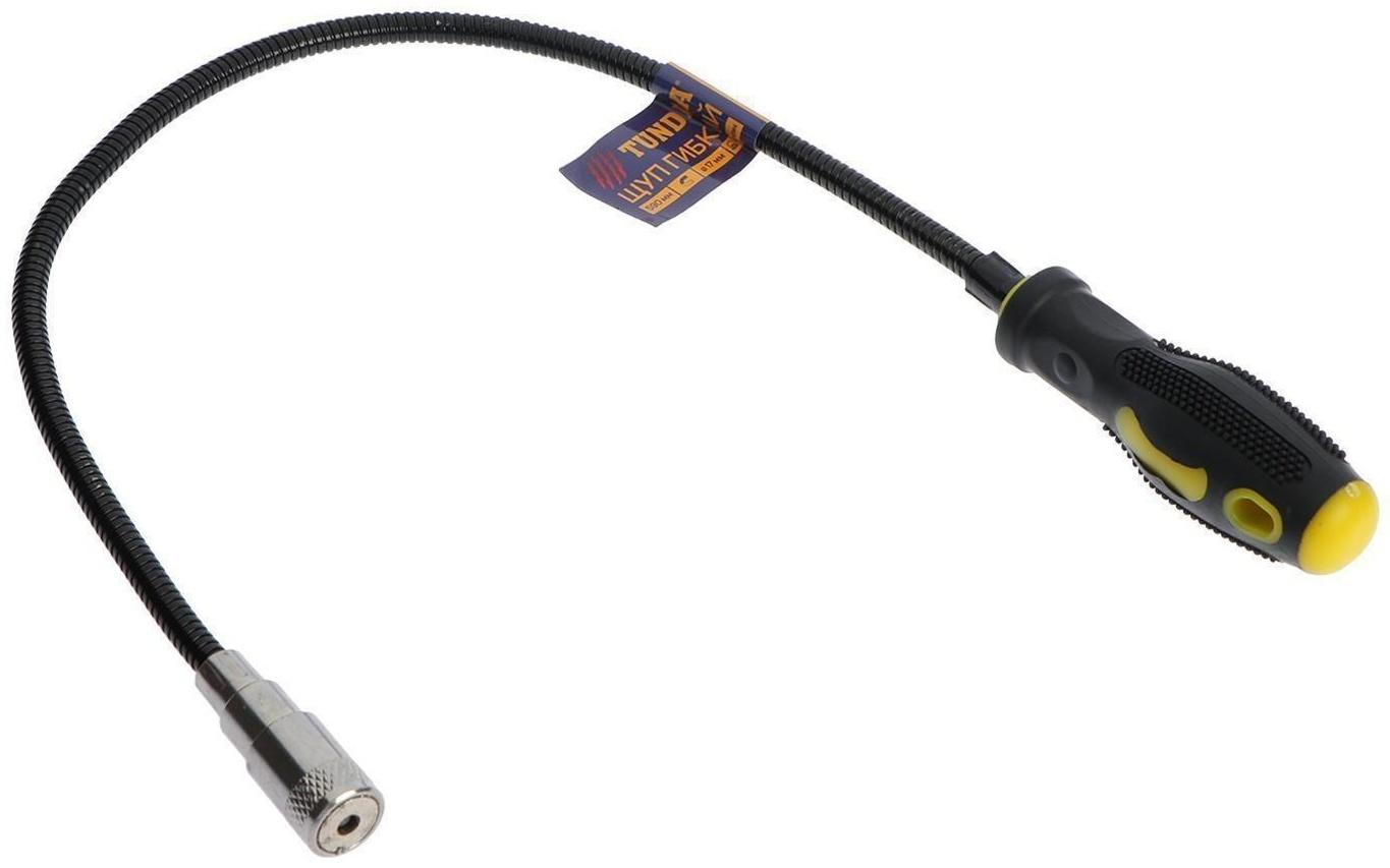 Магнит гибкий ТУНДРА с фонариком, диаметр 17 мм, 590 мм, до 4 кг