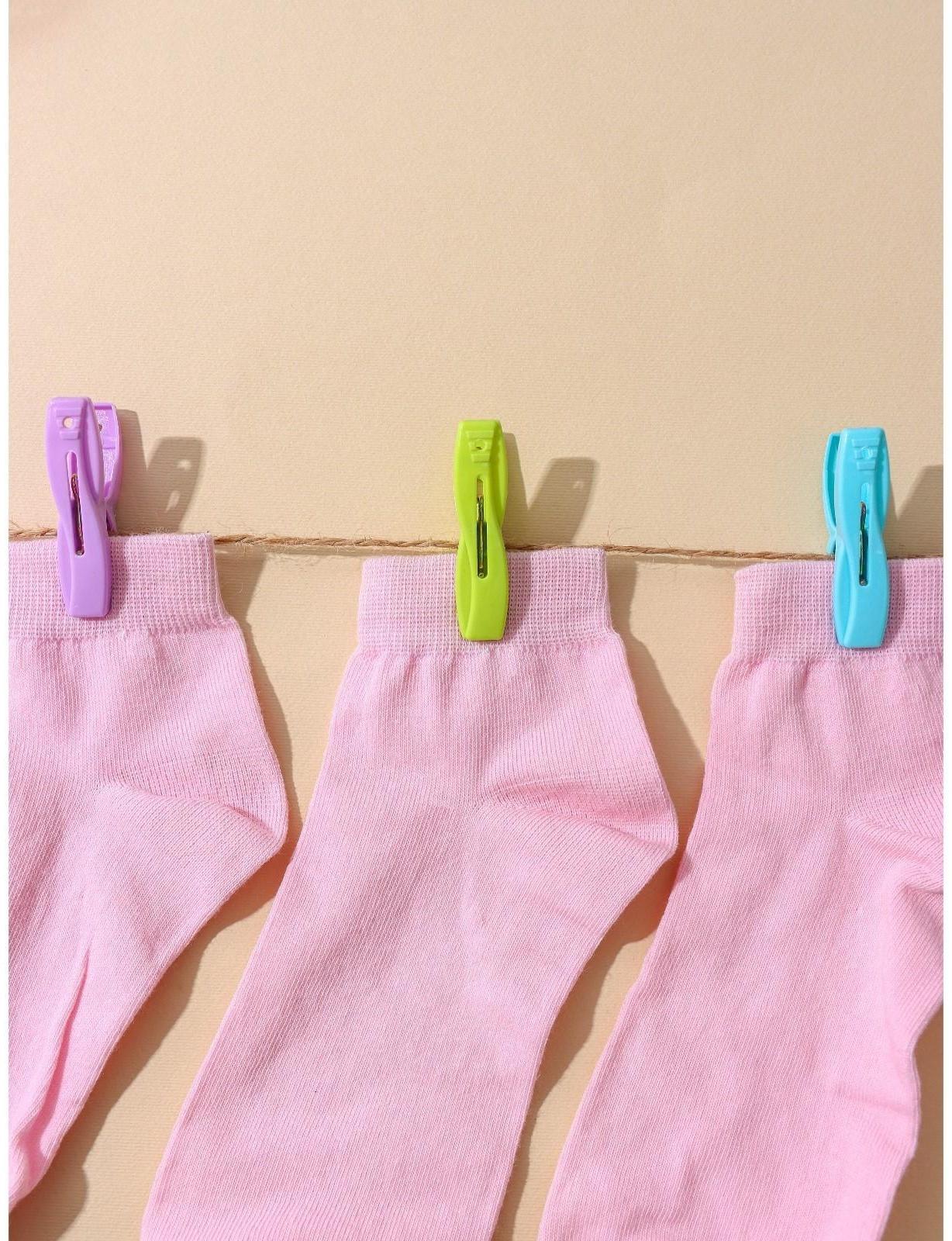 Набор прищепок бельевых в корзинке, 6 см, 20 шт, цвет МИКС