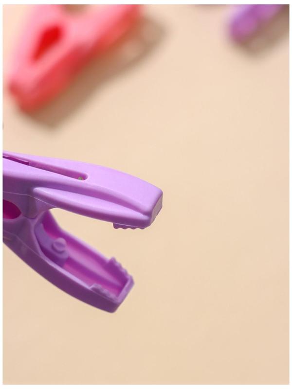 Набор прищепок бельевых в корзинке, 6 см, 20 шт, цвет МИКС