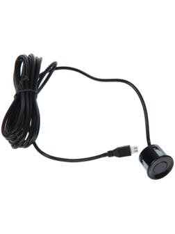 Датчик парктроника универсальный, посадочный D 22 мм, провод 230 см. чёрный