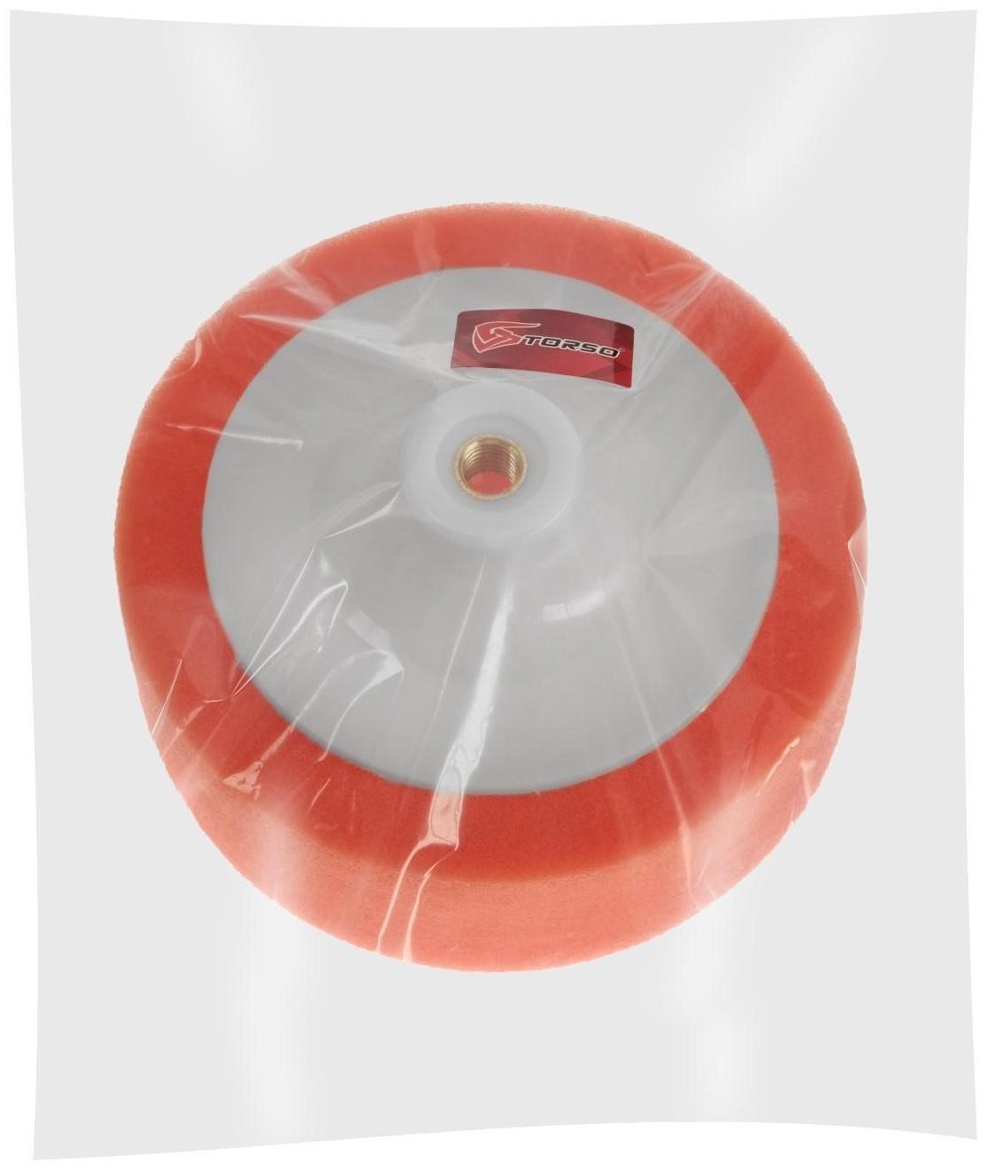 Круг для полировки TORSO, средней жёсткости, 125 мм, плоский, с адаптером