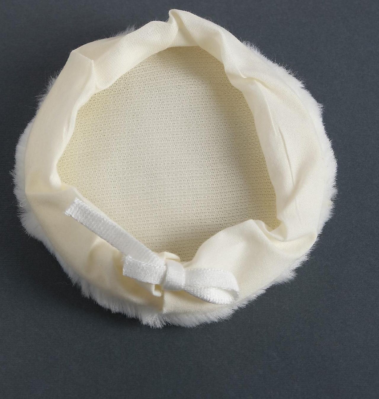 Насадка для полировки TORSO, искусственный мех с ободом на завязке, 125 мм