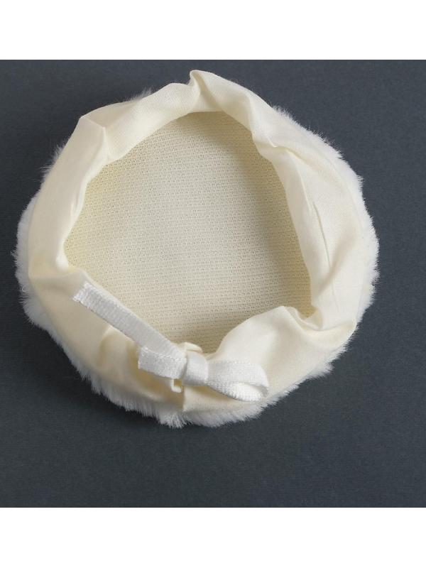 Насадка для полировки TORSO, искусственный мех с ободом на завязке, 125 мм