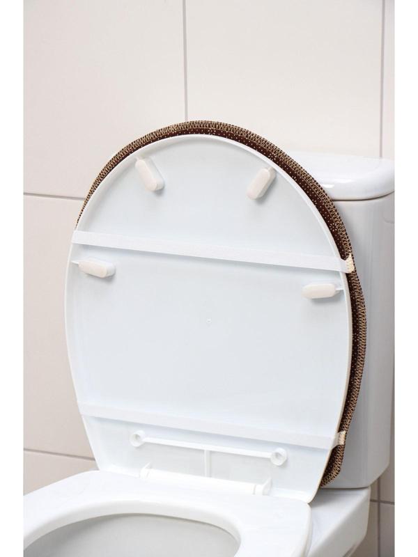 Набор ковриков для ванной и туалета Доляна «Ракушки», 3 шт: 38×46, 40×45, 45×75 см