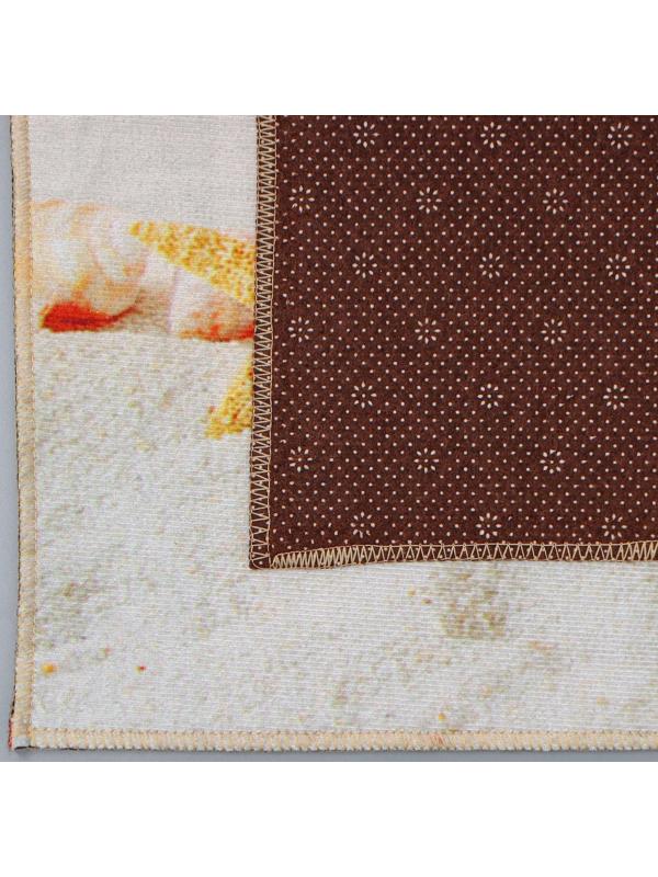 Набор ковриков для ванной и туалета Доляна «Ракушки», 3 шт: 38×46, 40×45, 45×75 см