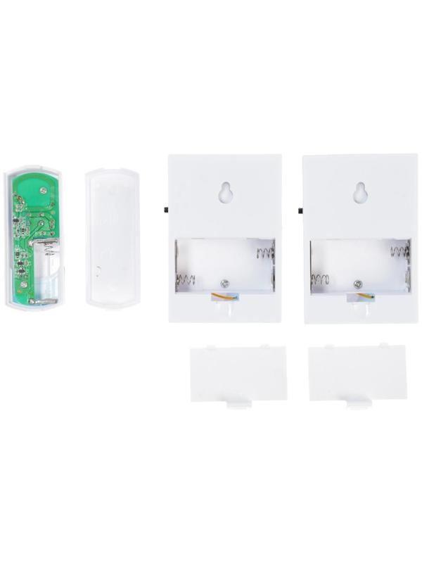 Звонок REXANT RX-5, беспроводной, 2 звонка, 32 мелодии, 100 м, от батареек, белый