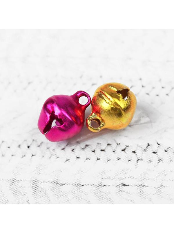 Бубенчики, набор 20 шт, размер 1 шт: 0,8 см, цвета МИКС