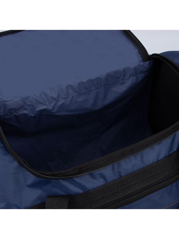 Сумка спортивная, отдел на молнии, 3 наружных кармана, длинный ремень, цвет синий