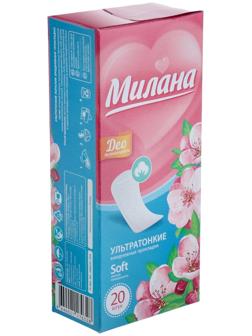 Прокладки ежедневные «Милана» Ultra Deo Soft, 20 шт.