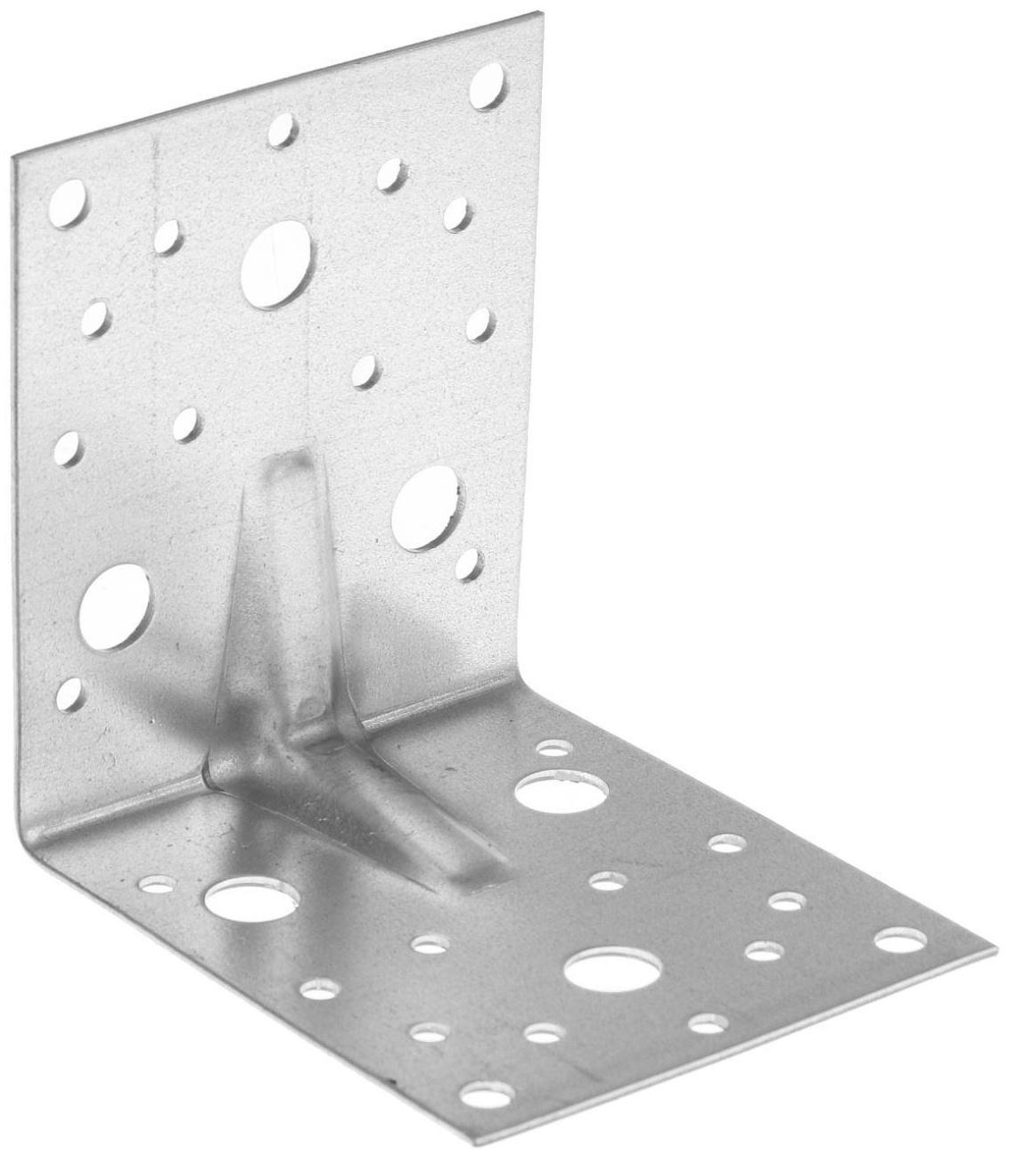 Уголок крепежный усиленный ТУНДРА krep, 105х105х90х2 мм