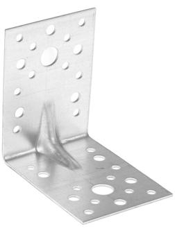 Уголок крепежный усиленный ТУНДРА krep, 90х90х65х2 мм (упак 25шт)