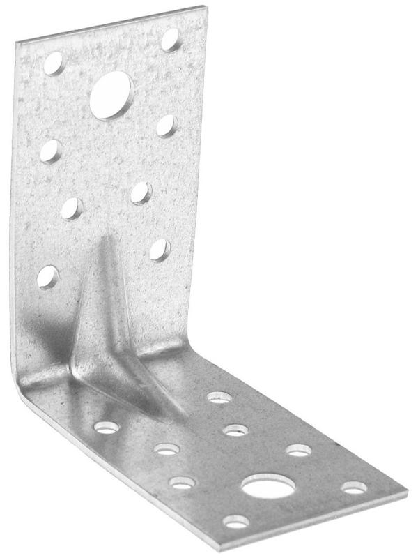 Уголок крепежный усиленный ТУНДРА krep, 70х70х40х2 мм