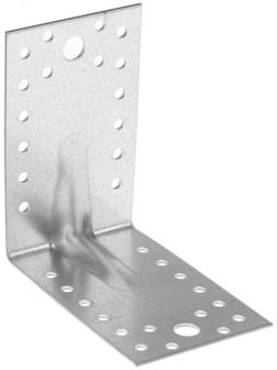 Уголок крепежный усиленный ТУНДРА krep, 105х105х65х2 мм