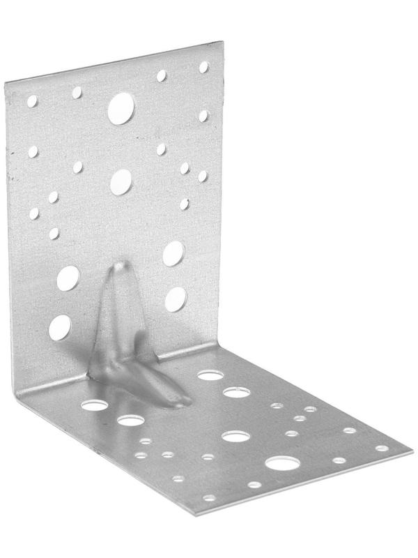 Уголок крепежный усиленный ТУНДРА krep, 130х130х100х2 мм