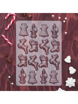 Молд «Новый год», 15×8 см