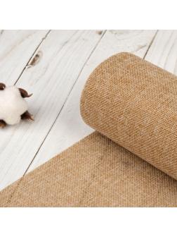 Ткань из джута, 29 см, 4,5 ± 0,5 м, цвет бежевый