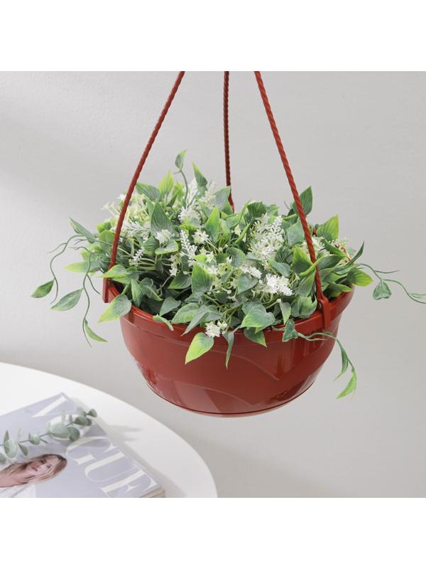 Кашпо с прикорневым поливом «Мальва», 4,7 л, цвет терракотовый, ПОДВЕС В ПОДАРОК