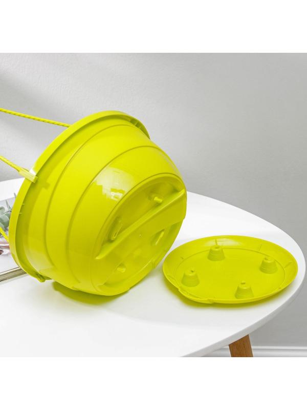 Кашпо с прикорневым поливом «Мальва», 4,7 л, цвет фисташковый, ПОДВЕС В ПОДАРОК