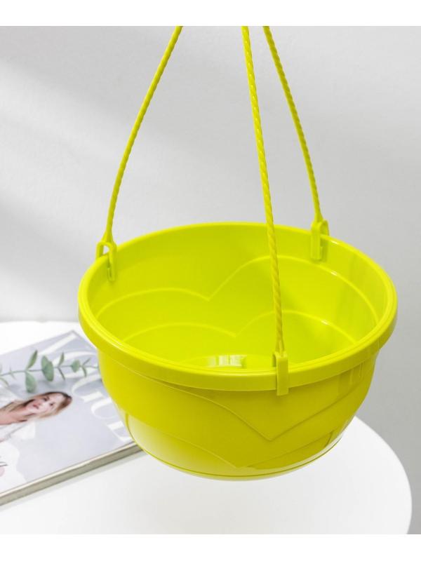 Кашпо с прикорневым поливом «Мальва», 4,7 л, цвет фисташковый, ПОДВЕС В ПОДАРОК