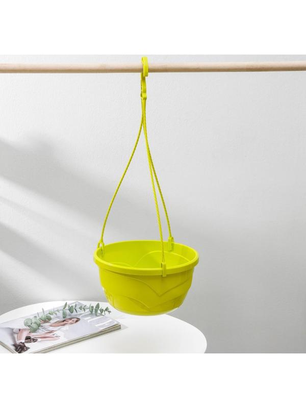Кашпо с прикорневым поливом «Мальва», 4,7 л, цвет фисташковый, ПОДВЕС В ПОДАРОК