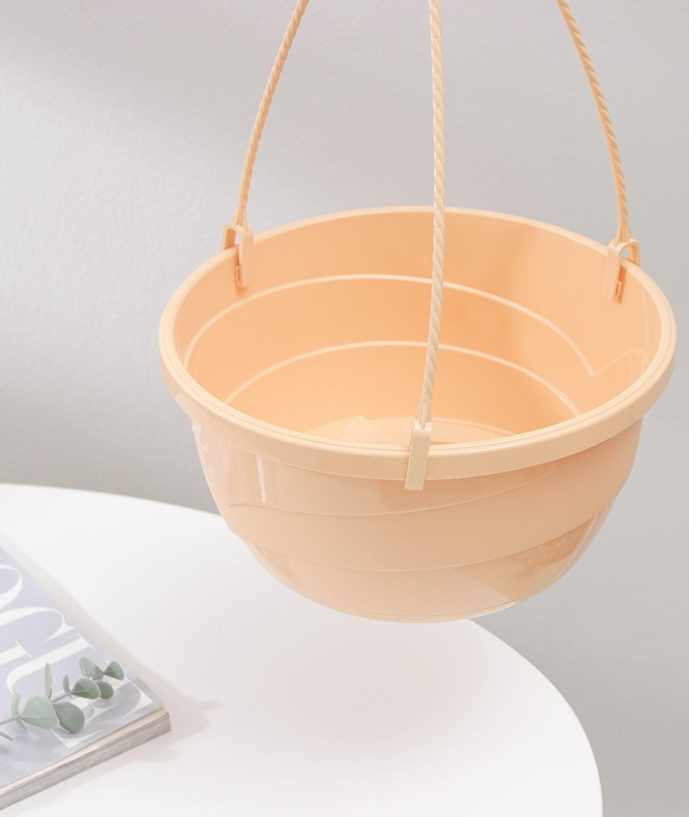 Кашпо с прикорневым поливом «Мальва» 4,7 л, цвет кремовый, ПОДВЕС В ПОДАРОК