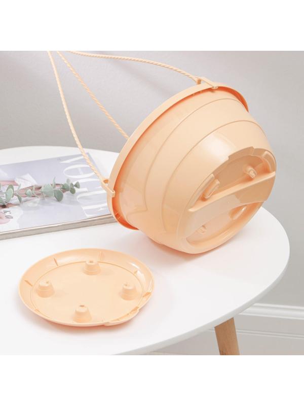 Кашпо с прикорневым поливом «Мальва» 4,7 л, цвет кремовый, ПОДВЕС В ПОДАРОК